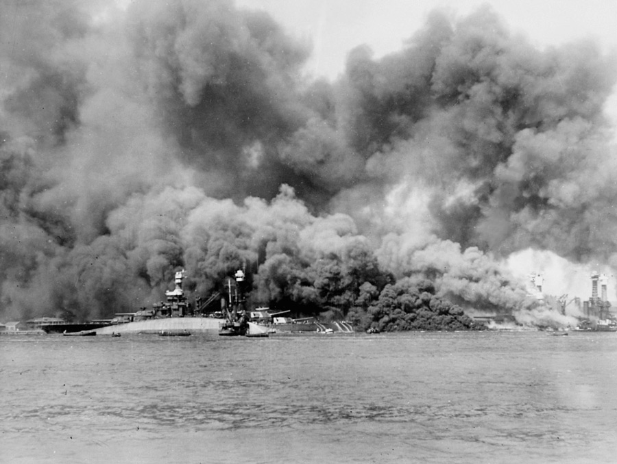 USS Oklahoma Capsized