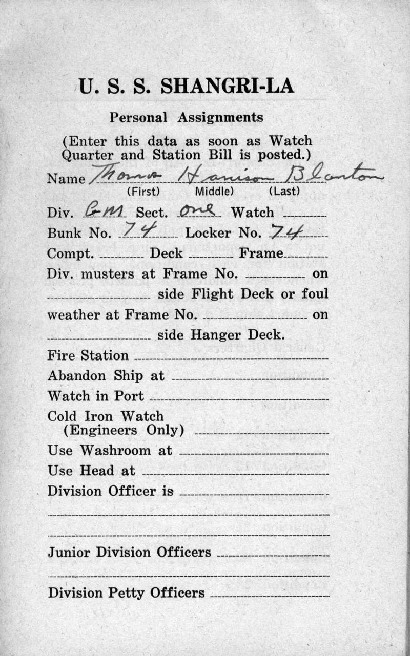 Shangri-La Quarters Assignment